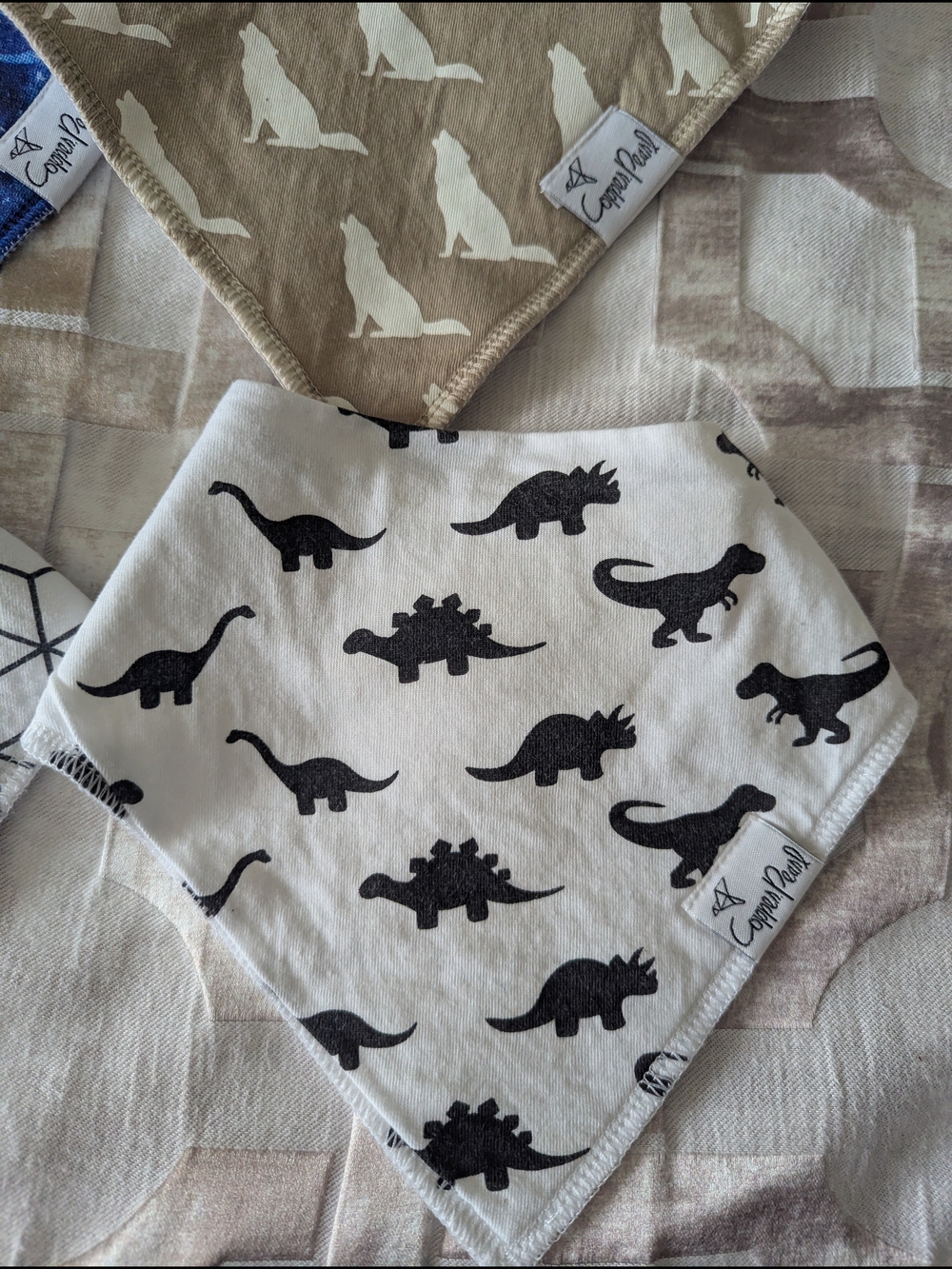 Set Of 7-Bandana Bib for Babies - Copper Pearl (Set Of 7)